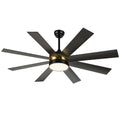Dextrus 60 in Modern LED Outdoor/Indoor Ceiling Fan with Remote Control