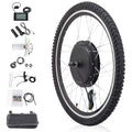 Ktaxon 48V 1000W Electric Bicycle Motor Kit, 26" Front Wheel E Bike Conversion Kit W/LCD Display (without Battery)